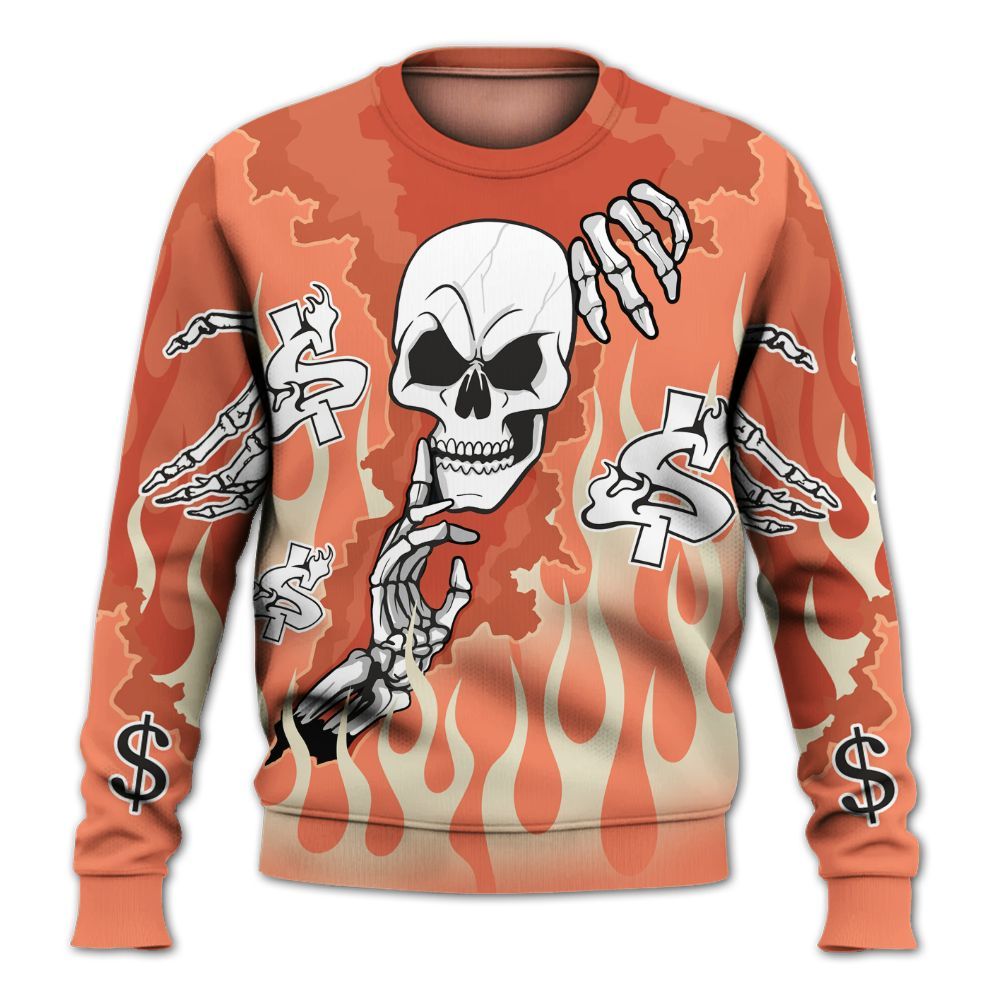 Sweatshirt To Match DJ Khaled Crimson Bliss 5s - Ones Move In Silence Graphic Trapped All Over Print