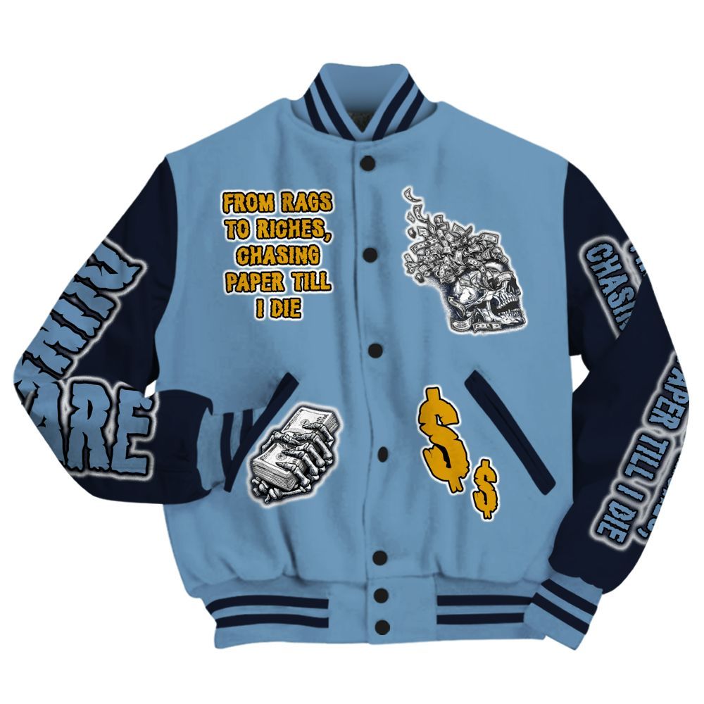 Varsity Jacket To Match High OG First In Flight 1s - From Rags To Riches All Over Print
