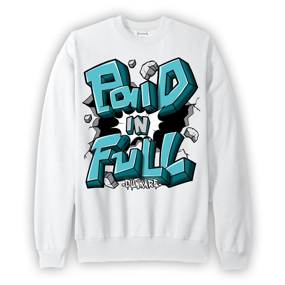 Sweatshirt To match Oxidized Green 4s Sweatshirt - Paid In Full Graphic 0205 NMP