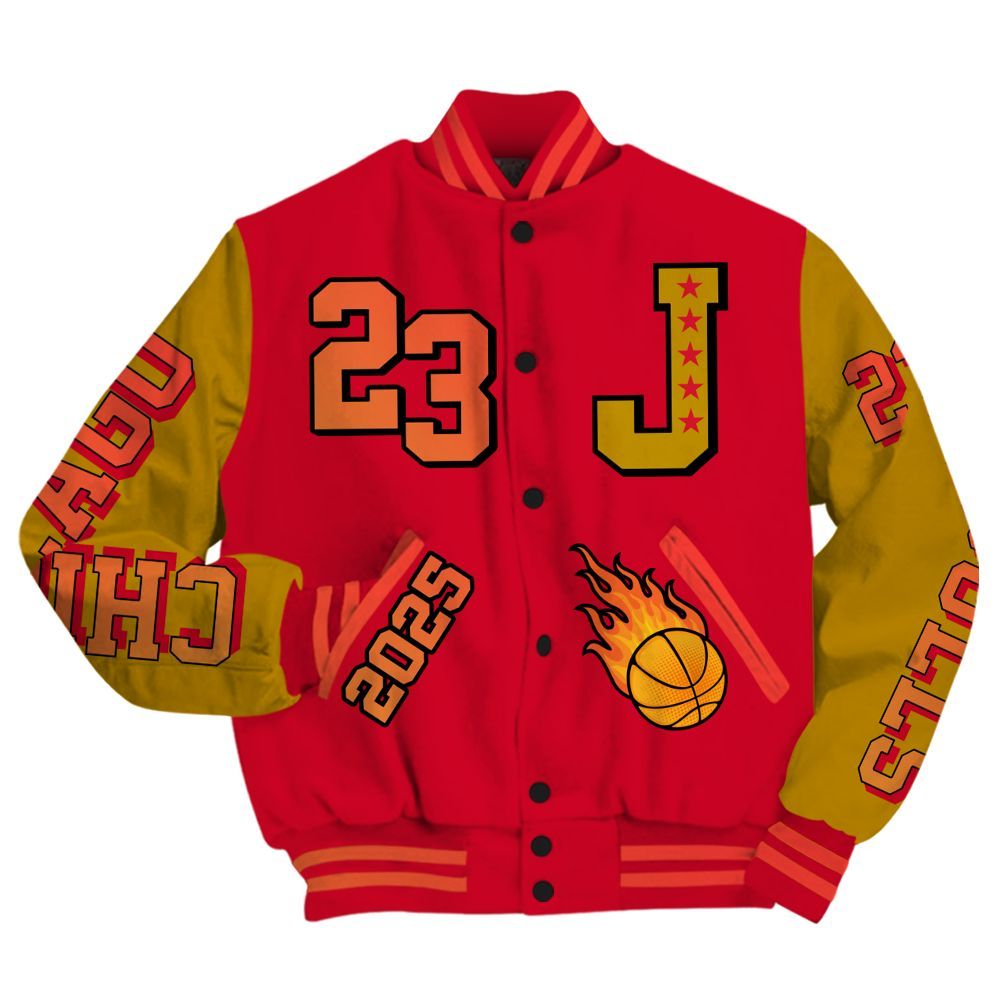 Varsity Jacket To Match Ja 3 Raptor - Chicago 23 Basketball All Over Print