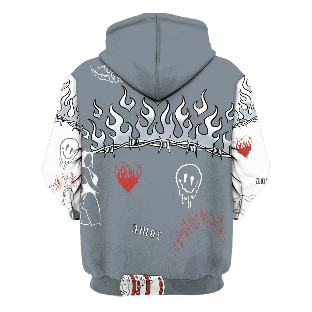 Hoodie To Match Wolf Grey 13s - Snake Trust No One All Over Print