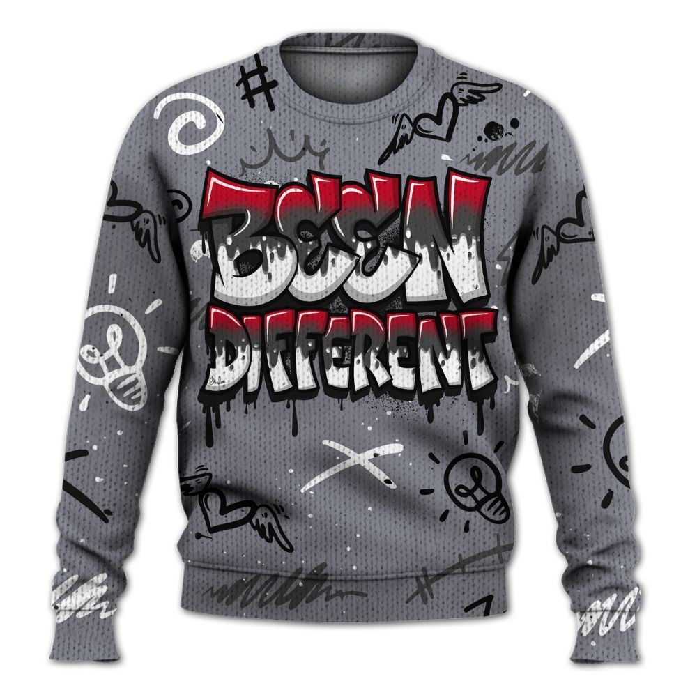 Knitted Sweater To Match Retro Black Flint 13s - Drip Been Di2ferent