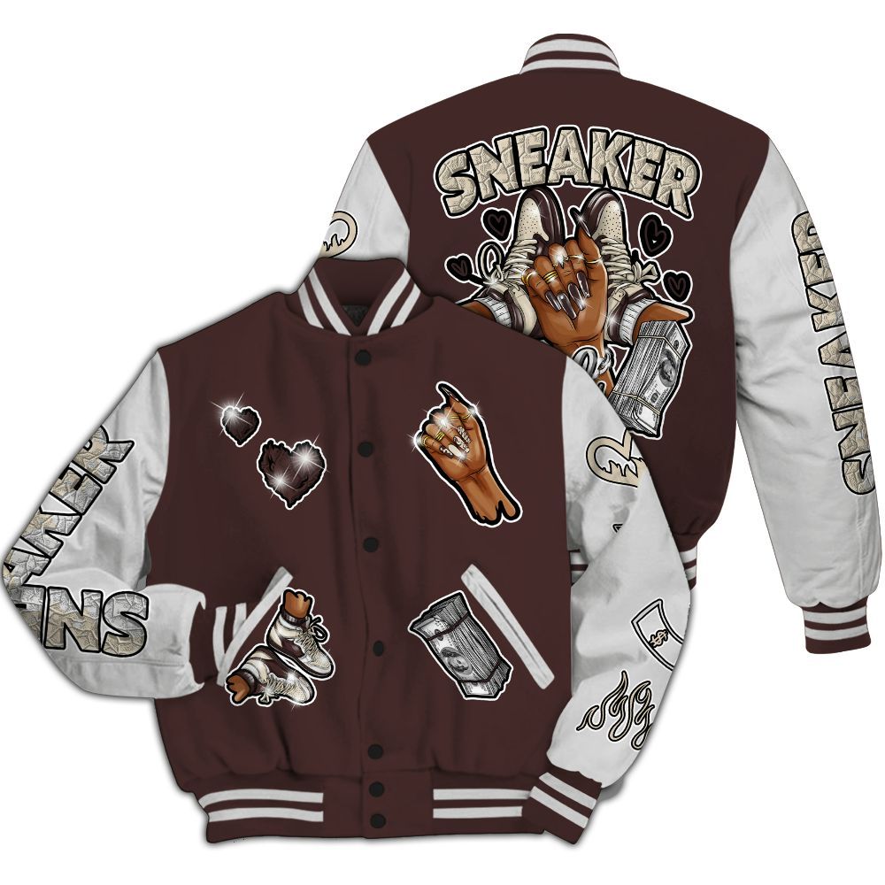 Varsity Jacket To Match Burgundy Crush 3s - Sneakerz Girlz All Over Print