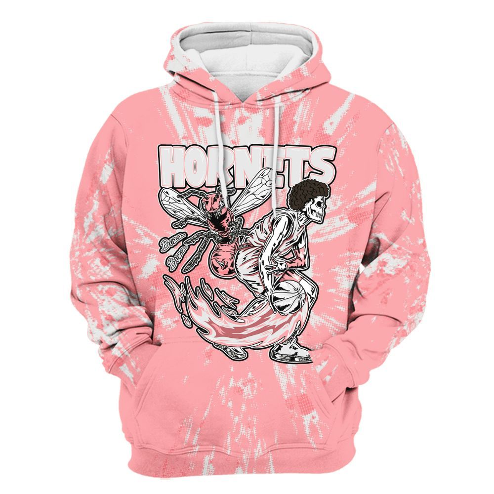 Hoodie To Match Retro Wings 3s - Hornets Skeleton Luxury All Over Print