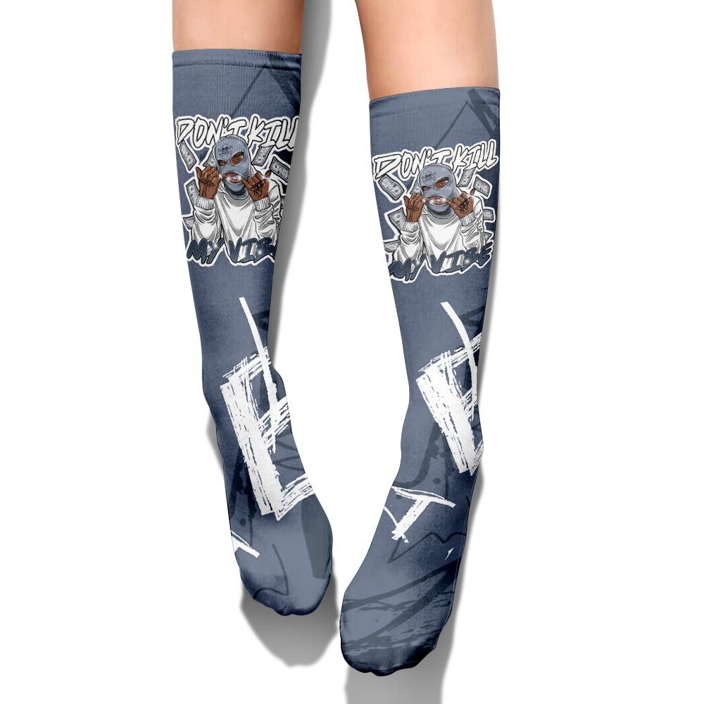 Sock To Match Low Diffused Blue 11s - Vibe.Unique Messyz