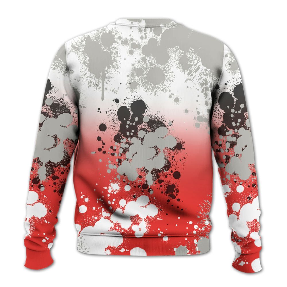 Sweatshirt To Match Vomero 5 Bright Crimson - God Blessed Ink Drip All Over Print