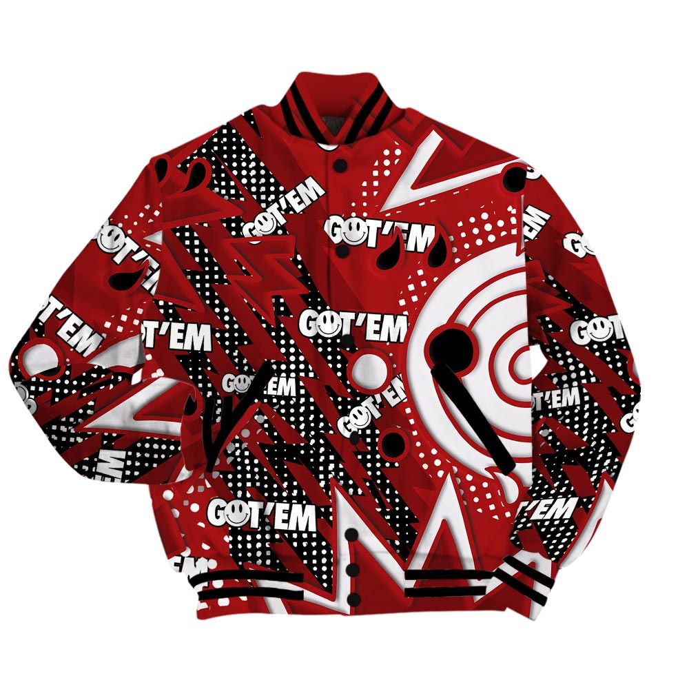 Varsity Jacket To Match Varsity Jacket Retro Vintage 90s, 12 Red Taxi - To Match Sneaker Red Taxi 12s 2504 NCT