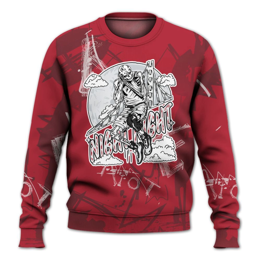 Sweatshirt To Match Black Toe 14s - Seeya Skeleton Messyz All Over Print