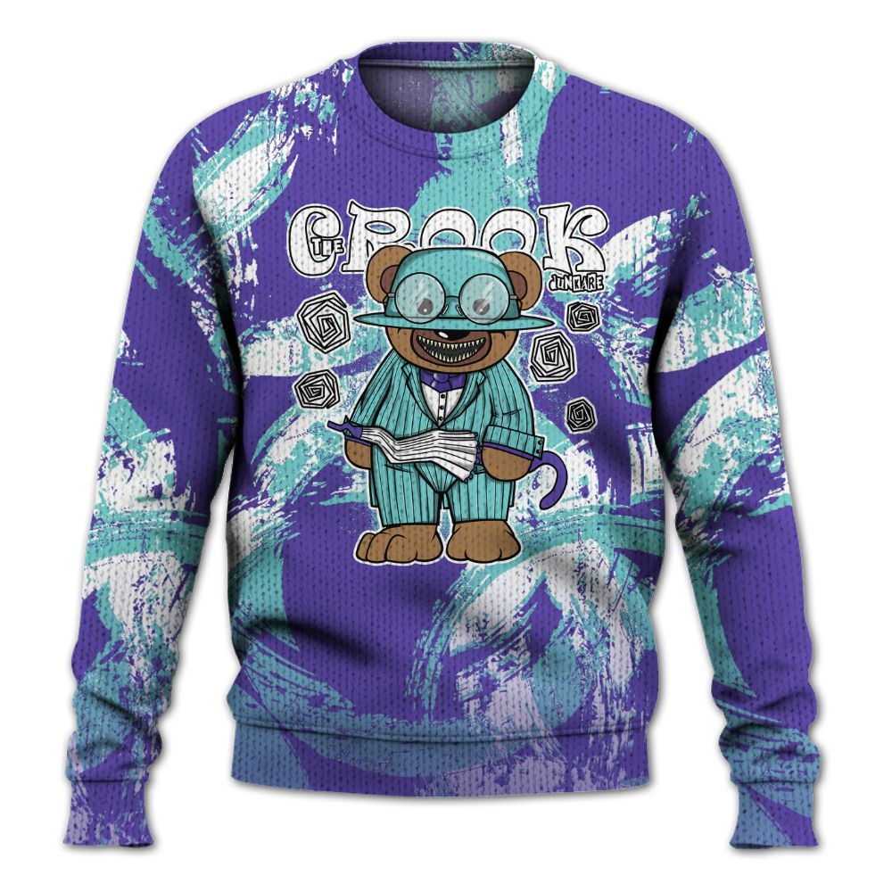 Knitted Sweater To Match Low Hornets 1s - Swindler Bear Circle Slpash