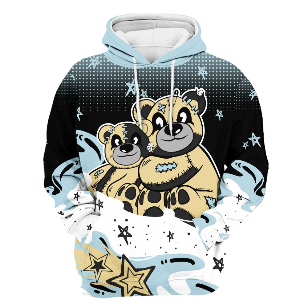 Hoodie To Match Low Year Of The Snake 11s - Sincere Fondness Bear Stars All Over Print