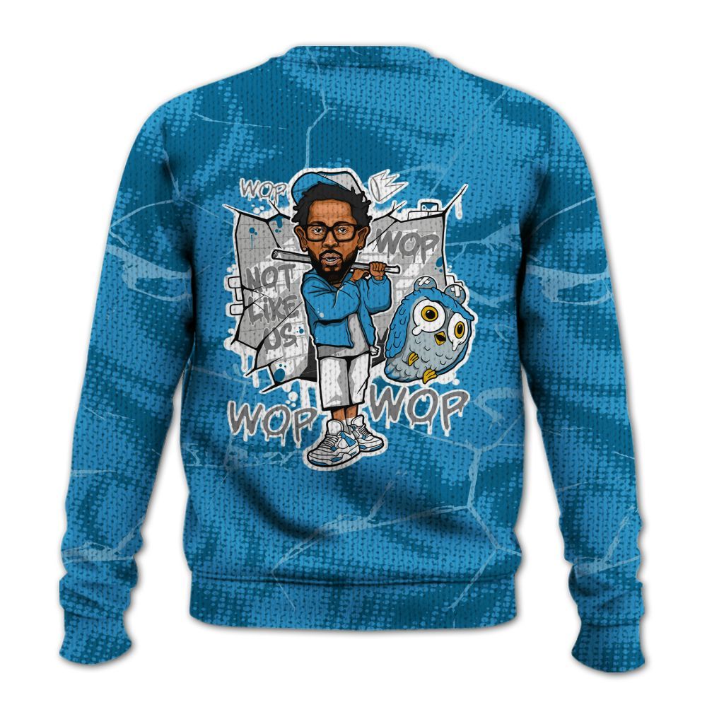 Knitted Sweater To Match Powder Blue 9s - None Like ComptonCity Graphic Crack