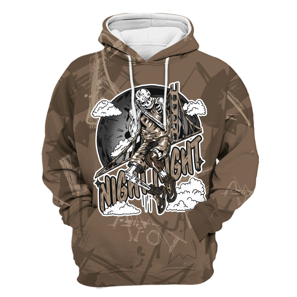 Hoodie To Match Dark Mocha Jack - Seeya Skeleton Messyz All Over Print