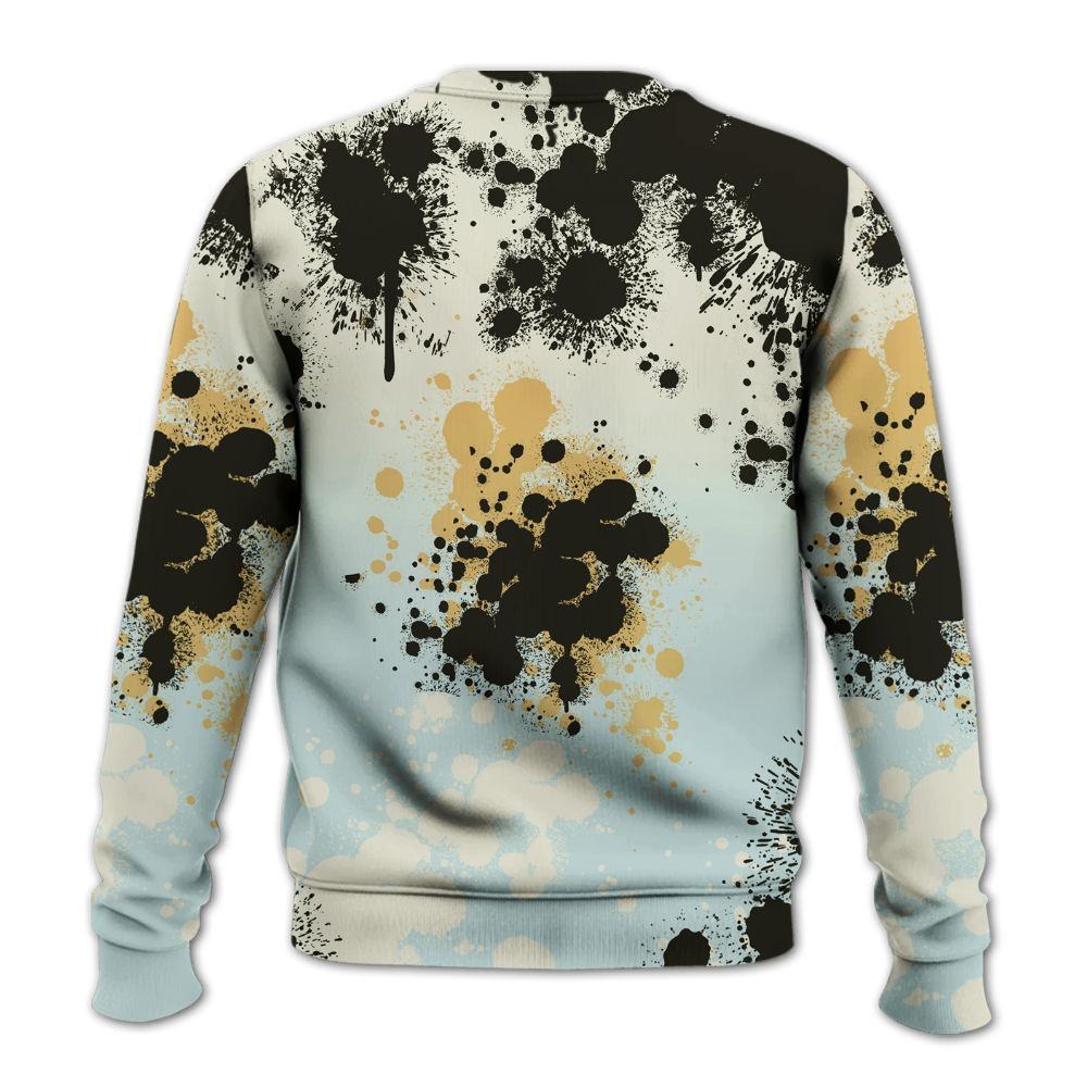 Sweatshirt To Match Pure Platinum 4s - God Blessed Ink Drip All Over Print