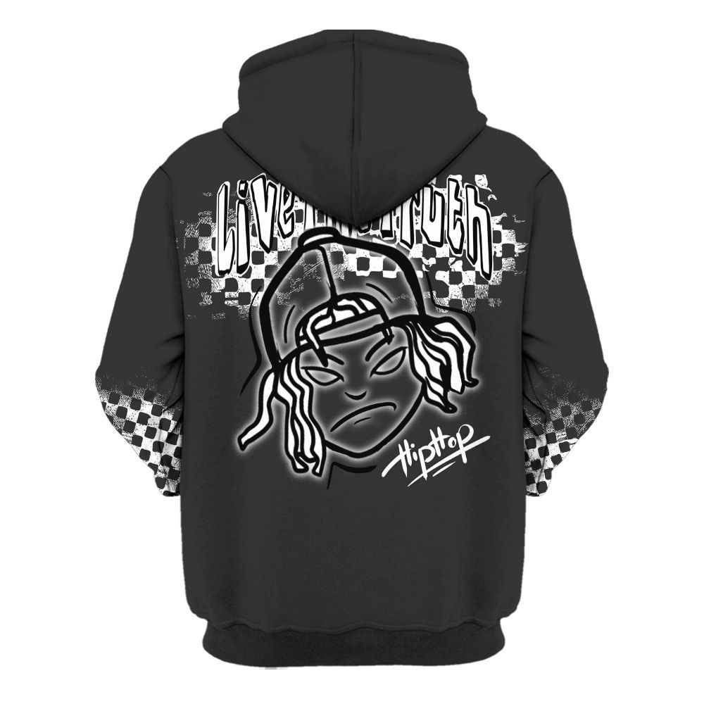Hoodie To Match White Thunder 4s - Feel Life Street Style All Over Print