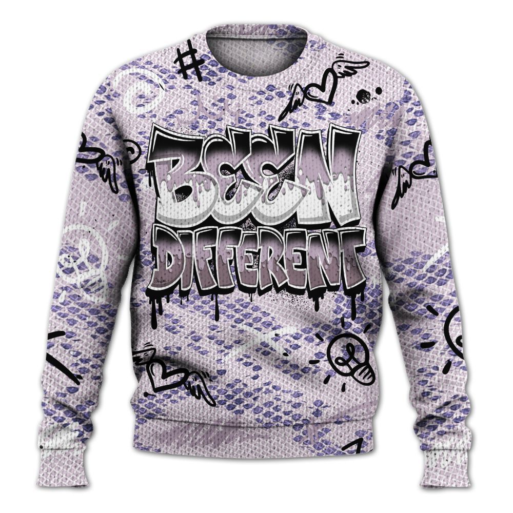 Knitted Sweater To Match Air Force 1 Low Purple Snake - Drip Built Di2ferent