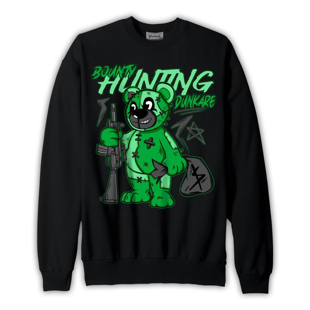 Sweatshirt To match Lucky Green 5s Sweatshirt - Bounty Hunting Bear Graphic 1605 NCMD