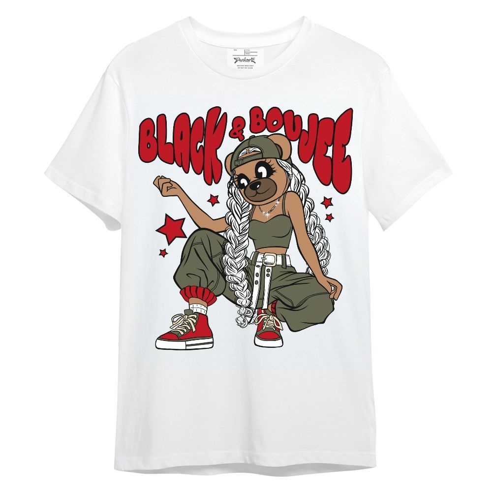 Shirt To Match Travis Scott Low OG Medium Olive 1s - Boujee Girls Bear Unisex Shirt