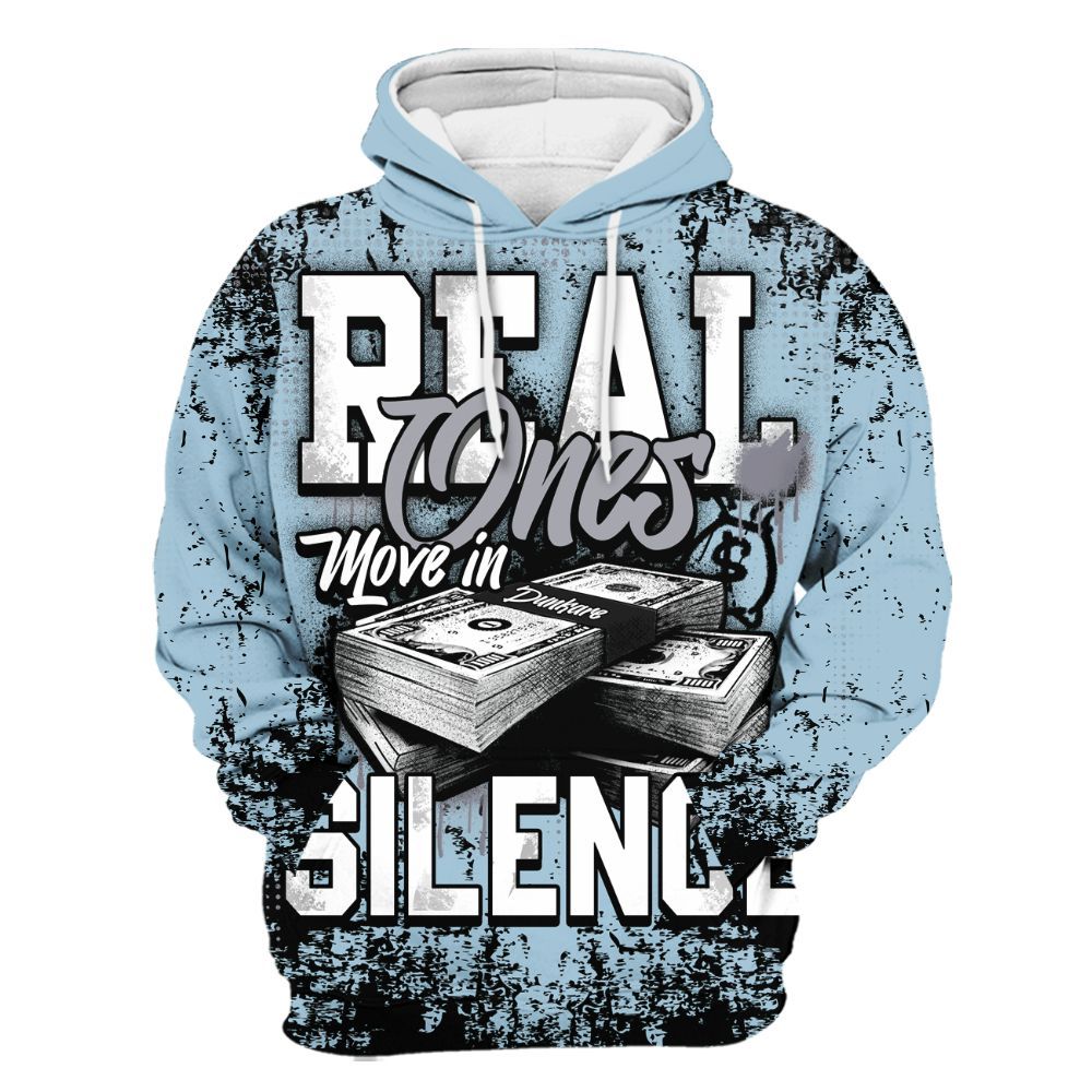 Hoodie To Match Chambray 7s - Move In Silence Money Street Retro All Over Print