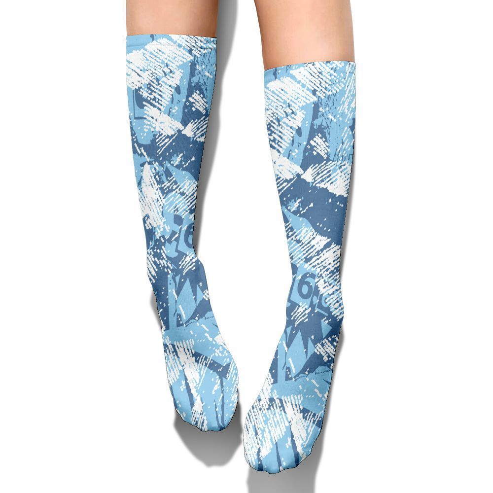 Sock To Match Legend Blue 11s - Grunge Pattern Graphic