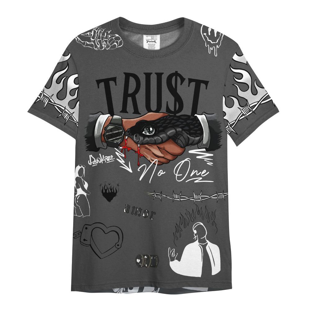 Shirt To Match Fear 4s - Trust No One Graphic All Over Print