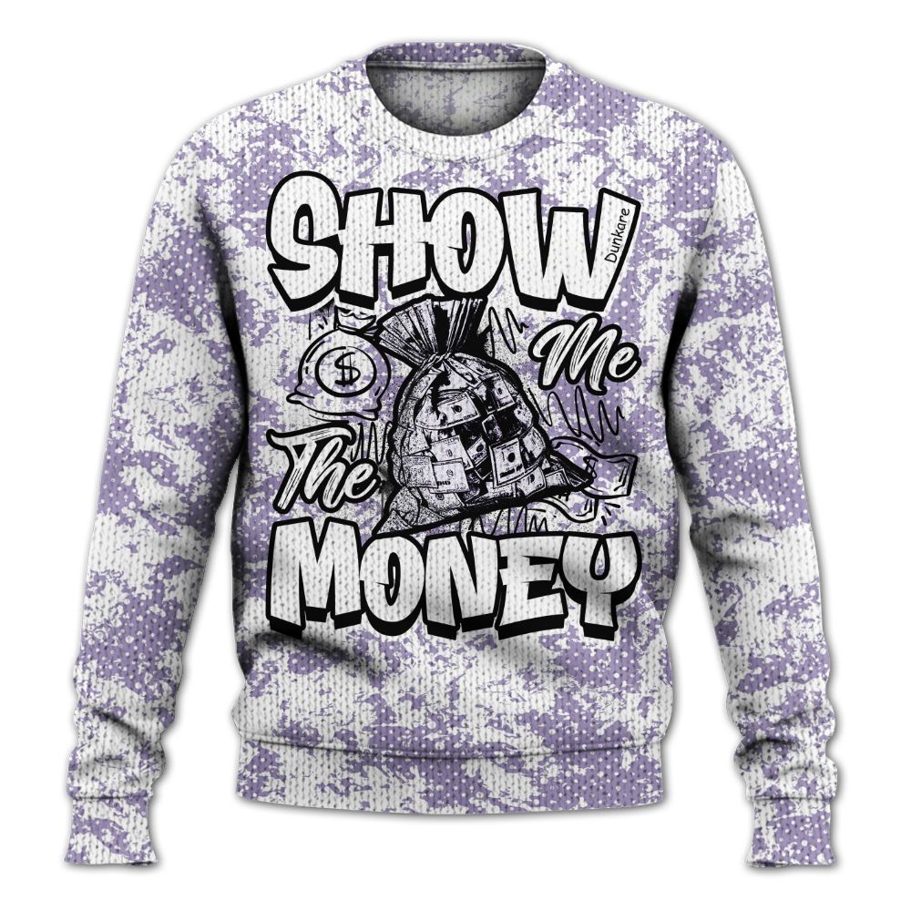 Knitted Sweater To Match Low Pure Violet 11s - Show Me The Money Retro