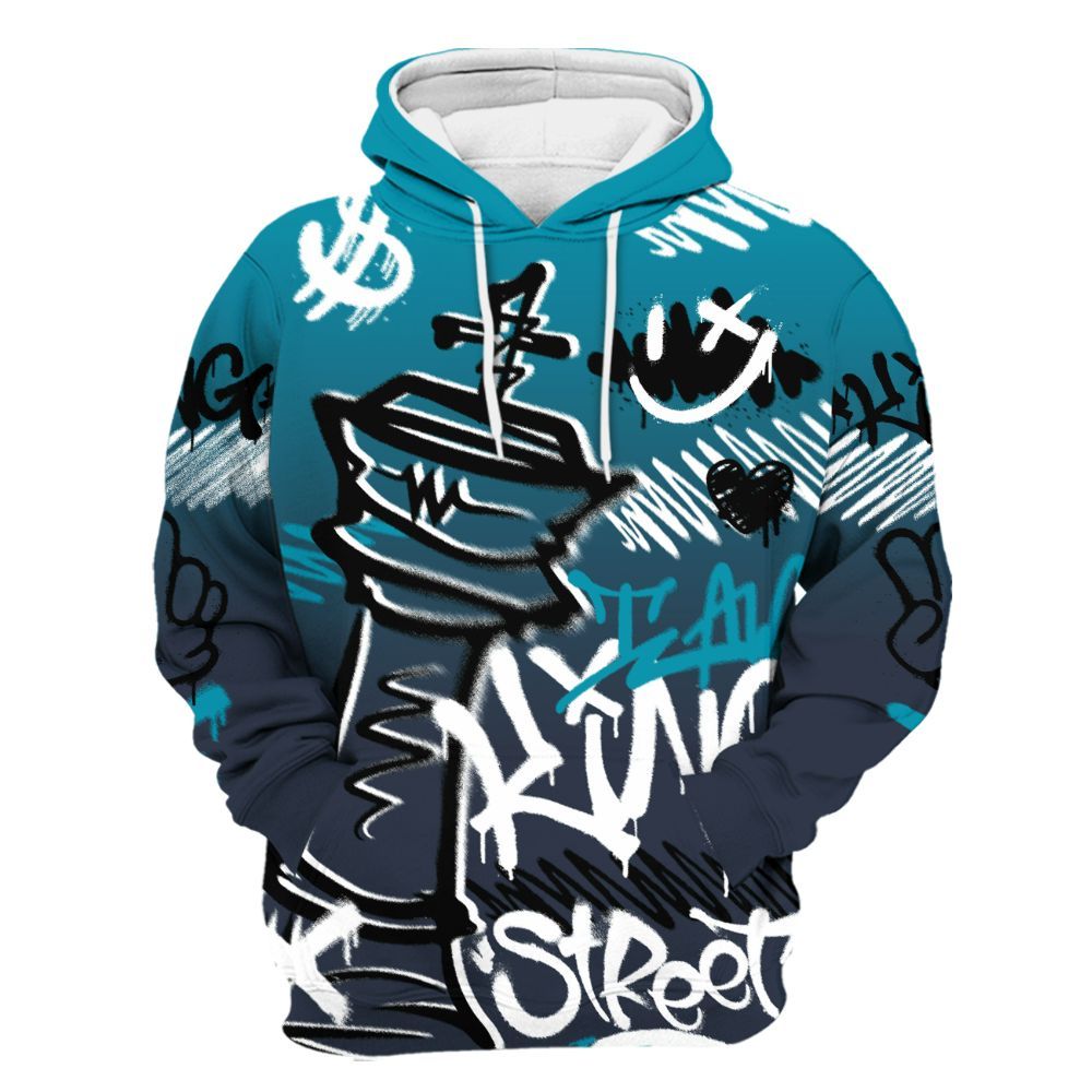 Hoodie To Match Retro Obsidian 13s - Street King Chess Streetwear All Over Print