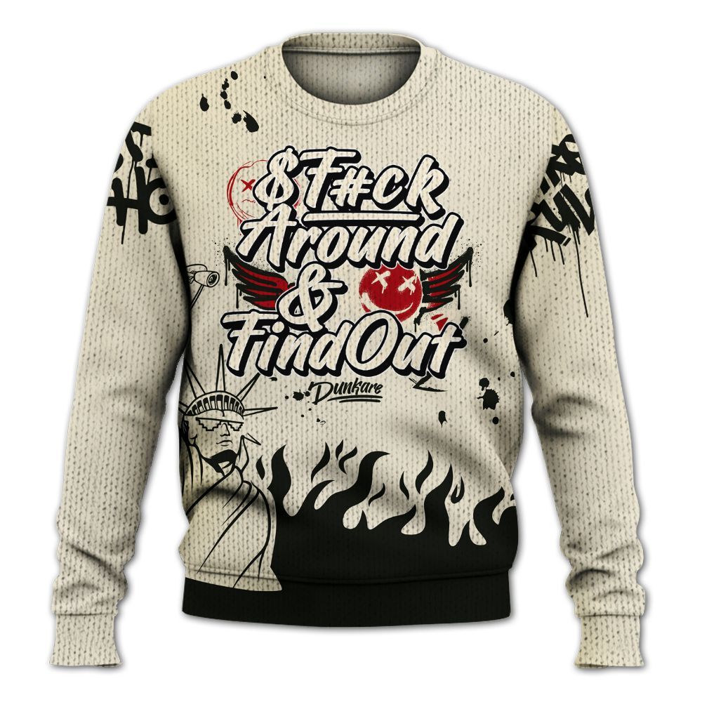 Sweater To Match Retro Low OG Nitro 1s - Graphic Fck Around Find Out Graphic