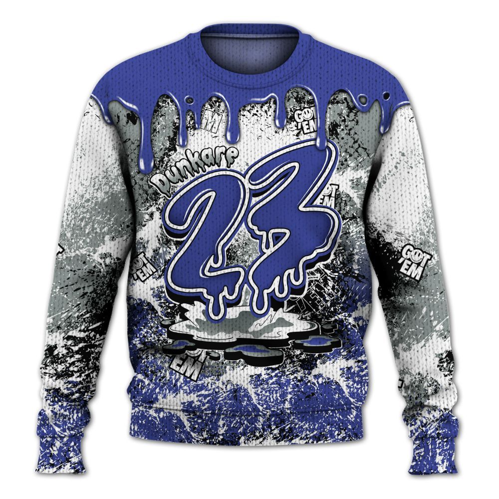 Knitted Sweater To Match Shox TL Royal - Dripping 23 Drip