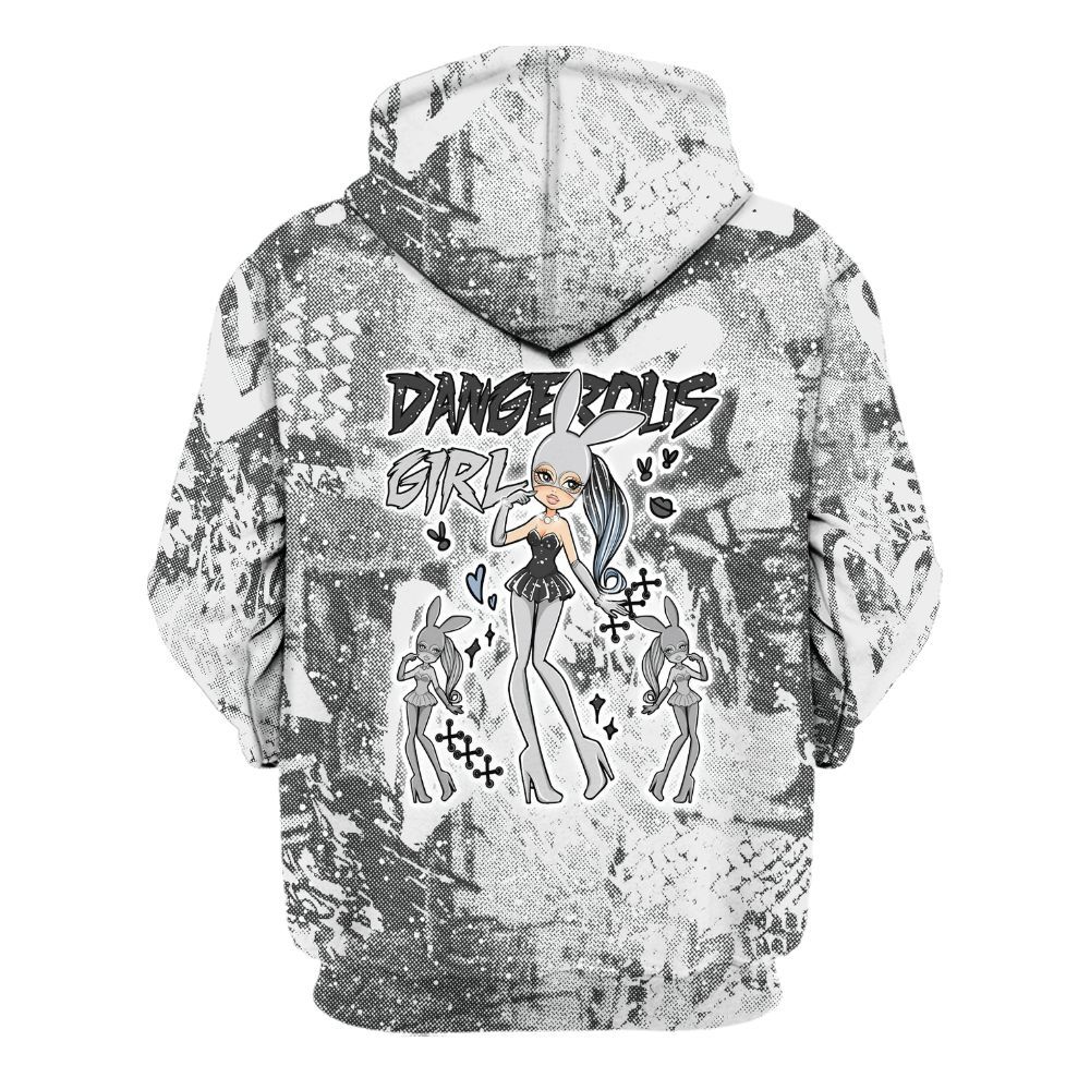 Hoodie To Match Reverse Oreo 6s - Dangerous.Girl Heart Grunge All Over Print