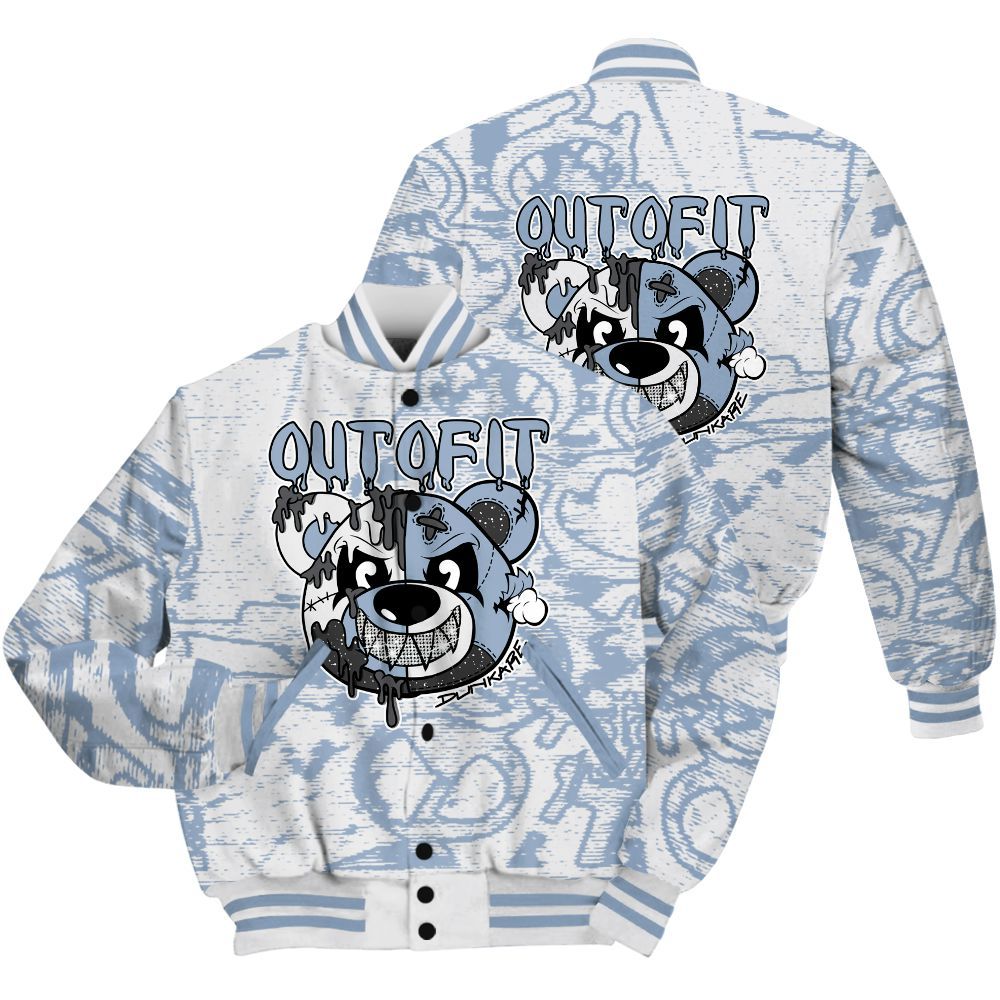 Varsity Jacket To Match Reverse Black White 6s Shirt - Out Of It Bear Avant-Garde All Over Print