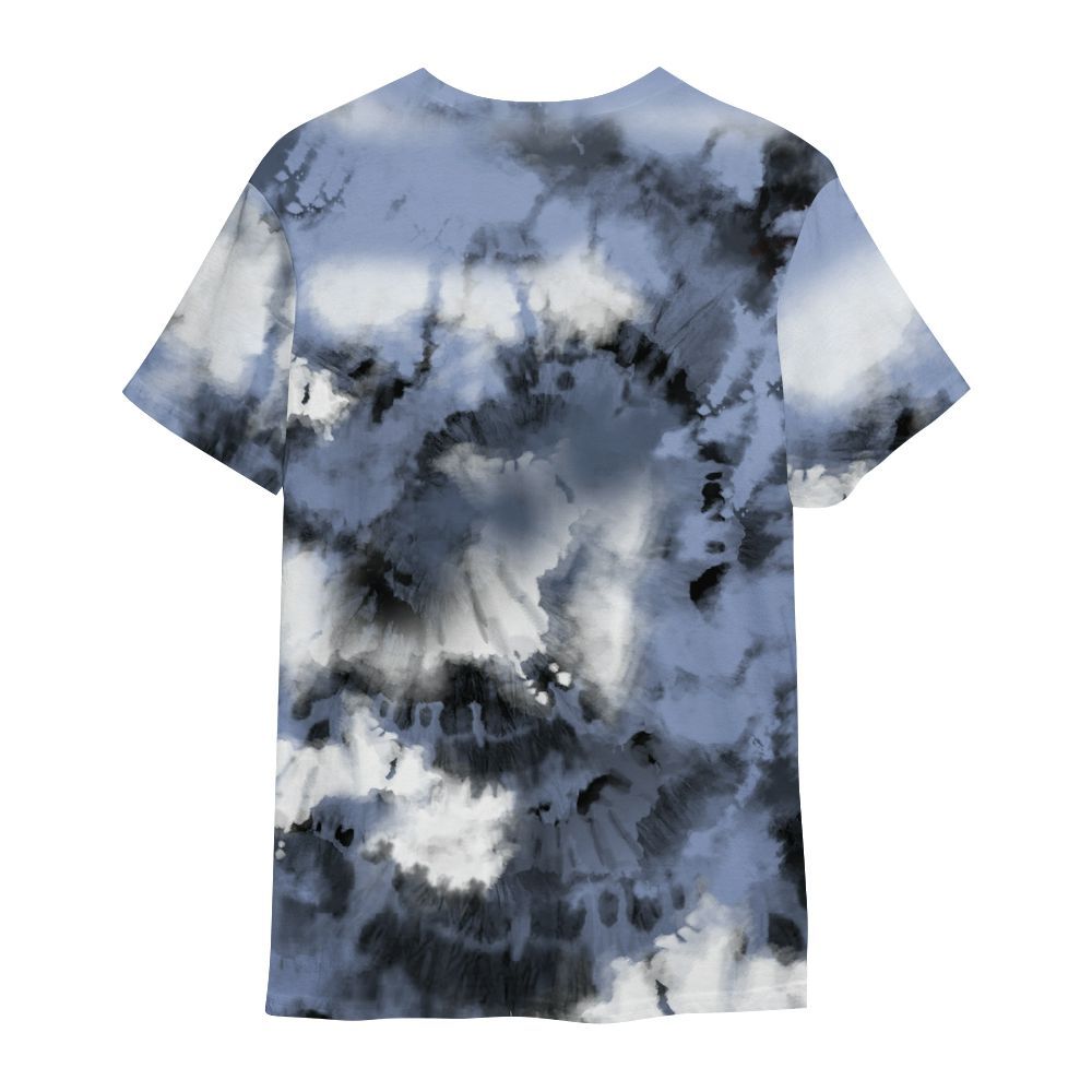 Shirt To Match Retro Blue Grey 13s - God Blessed Tie Dye All Over Print