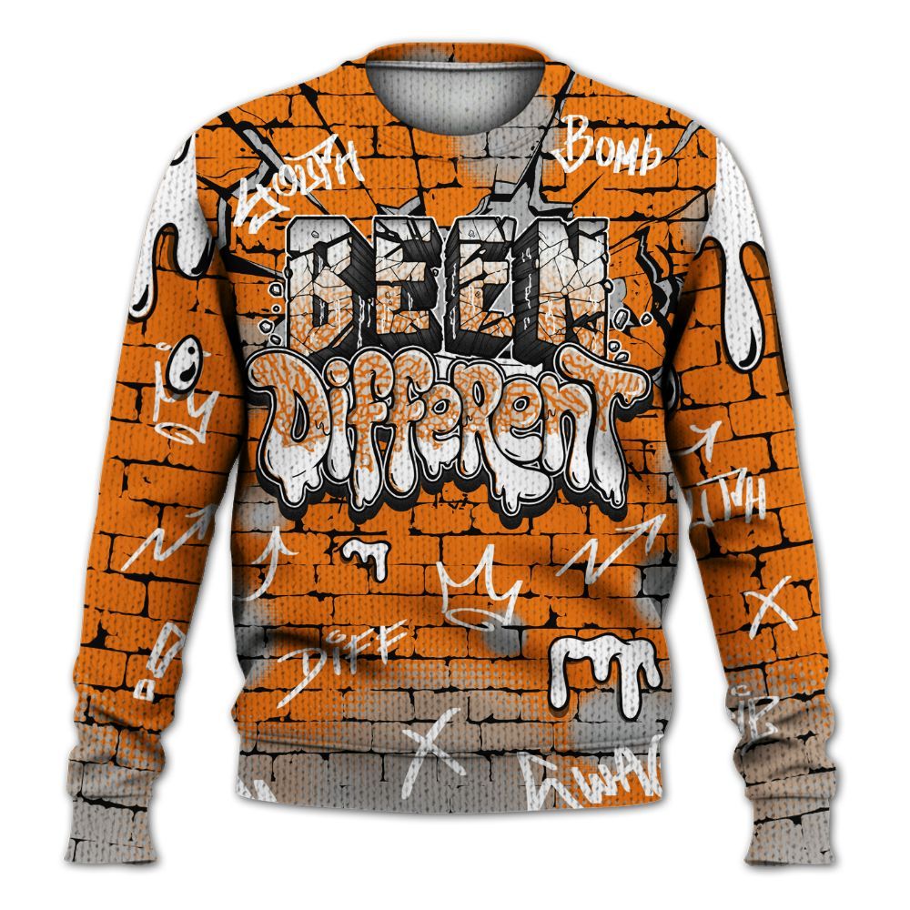 Sweater To Match Orange Citrus 3s - Been Different Graphic