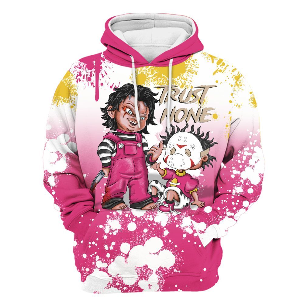 Hoodie To Match Comic 4s - Trust No One Scary All Over Print