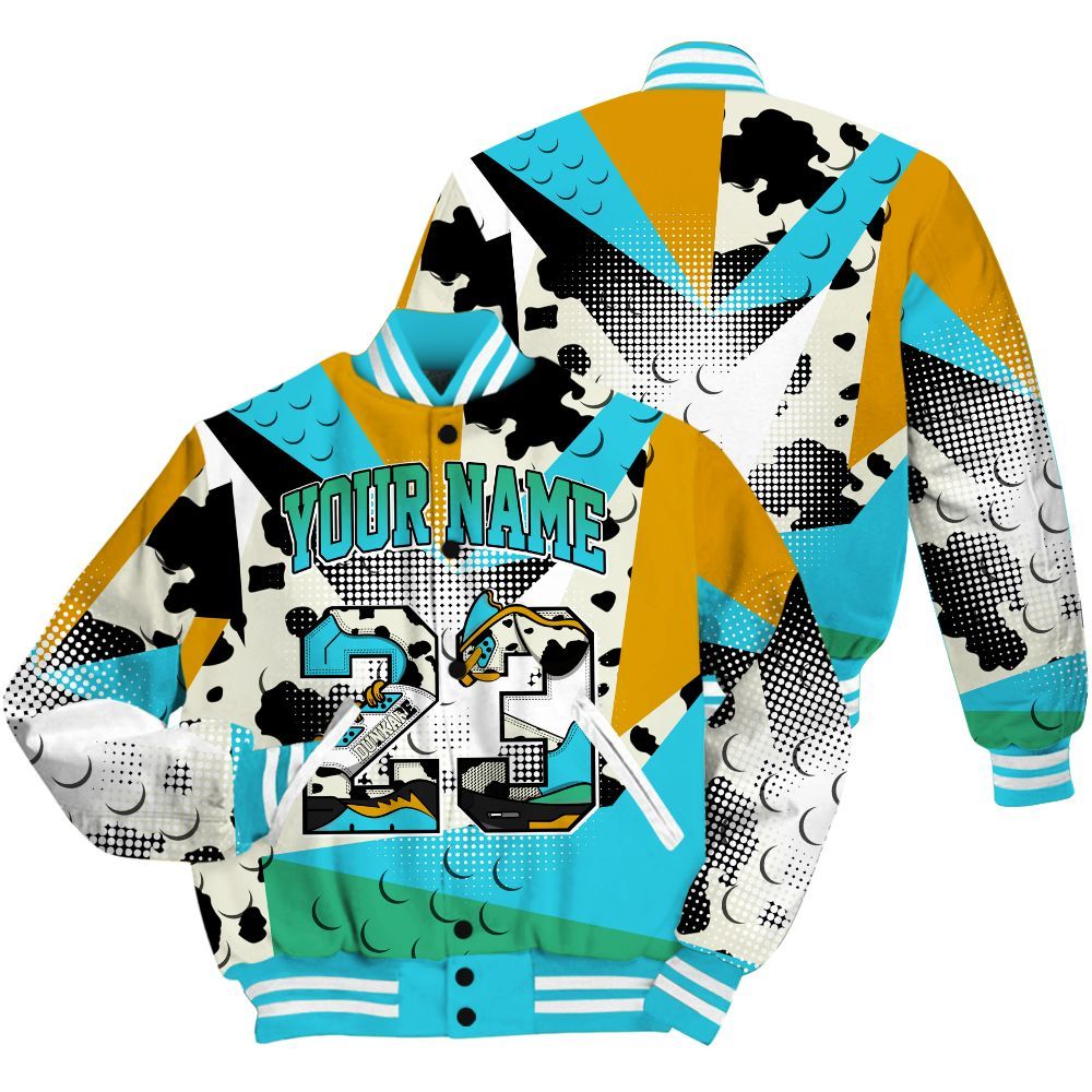 Varsity Jacket To Match Dunk Chunky Dunky Shirt, Poly Custom Name Number 23 5s All Over Print