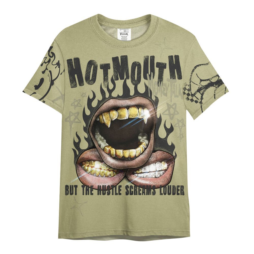 Shirt To Match Dunk Low Suede Olive Aura - Mouth Burning Street Style All Over Print
