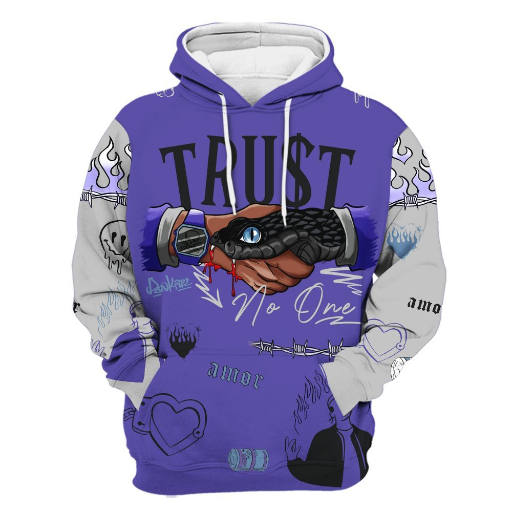 Hoodie To Match Retro Concord 5s - Snake Trust No One All Over Print