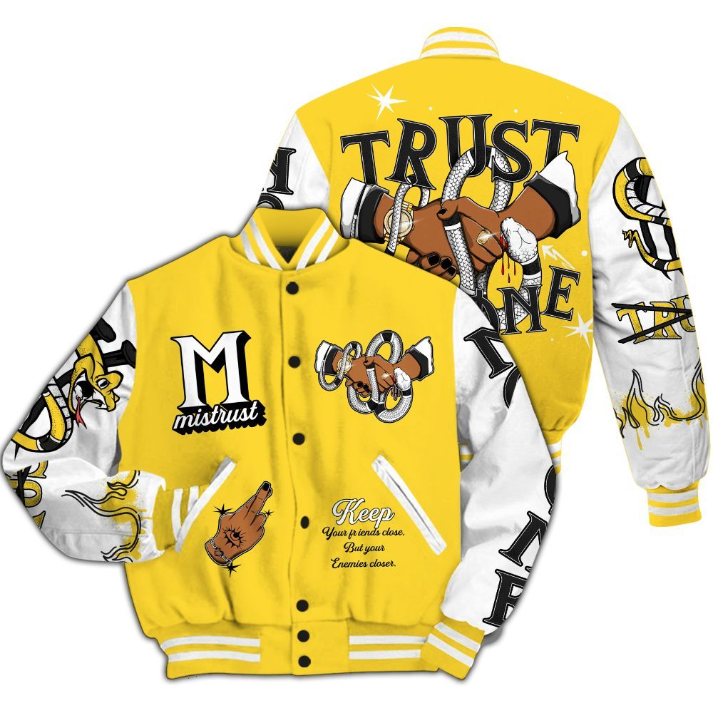 Varsity Jacket To Match Mid New Love 2025 1s - Trust No One Crayon All Over Print