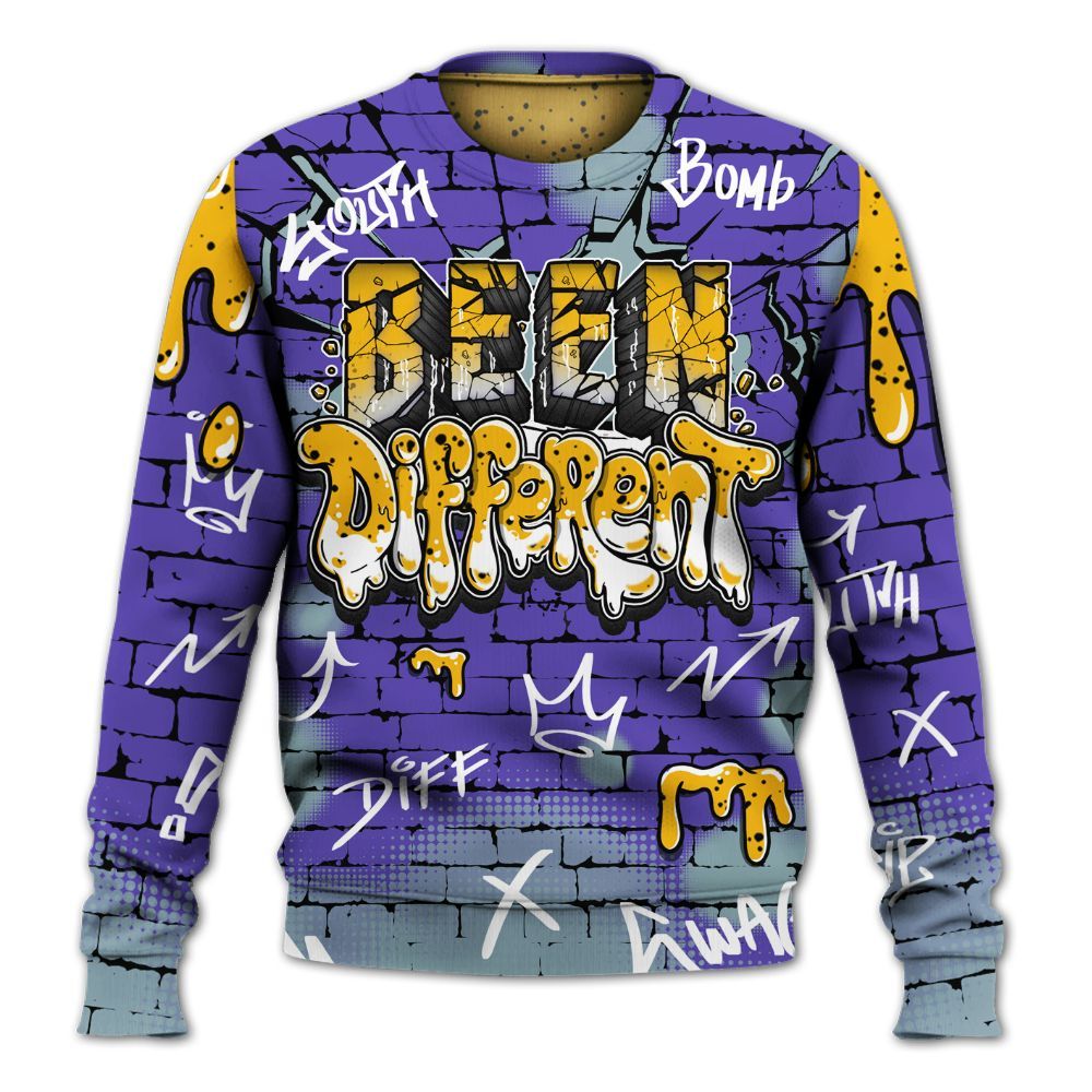 Sweatshirt To Match Imperial Purple 4s - Been Different All Over Print