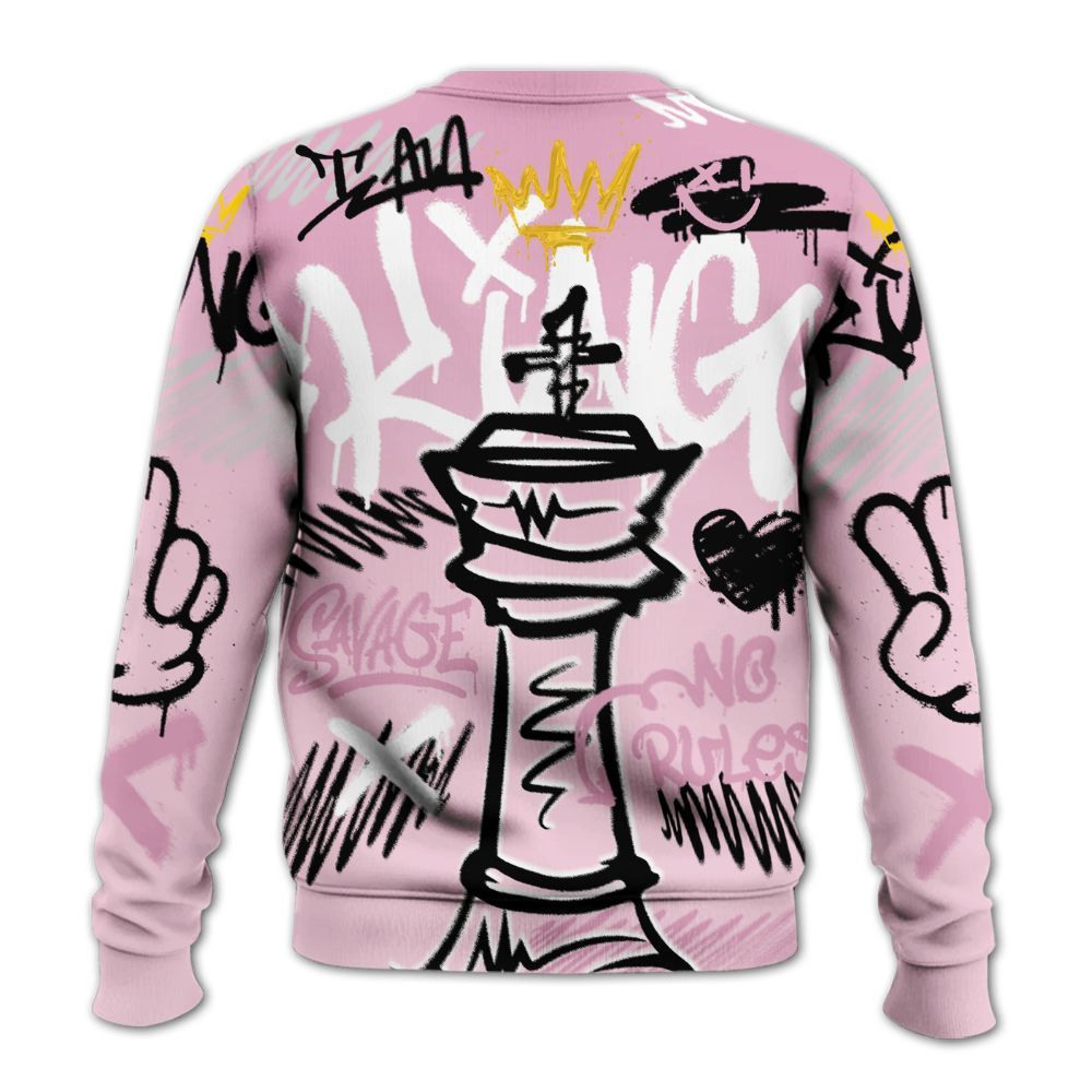 Sweatshirt To Match Orchid 4s - Street King Chess Streetwear All Over Print