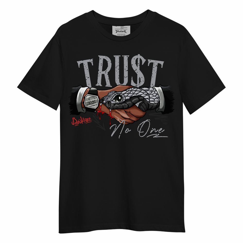 Shirt To Match White Cement 4s - Snake Trust No One Unisex Shirt