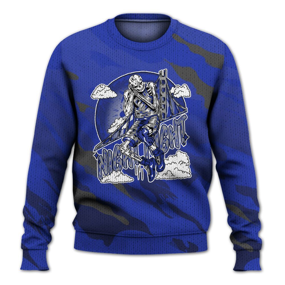 Knitted Sweater To Match Air Max Plus Black Racer Blue - Seeya Skeleton Colored