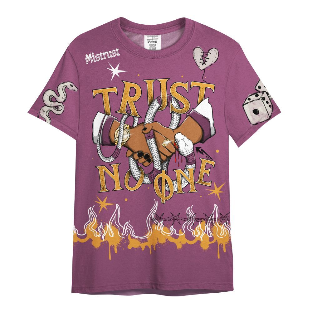 Shirt To Match High OG Brotherhood 1s - Trust No One Snake-Bite Doodle Crayon All Over Print