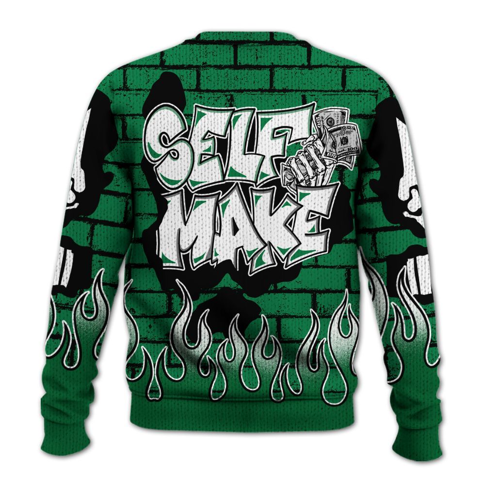 Knitted Sweater To Match Pine Green 13s - Self Make Skeleton Crashed