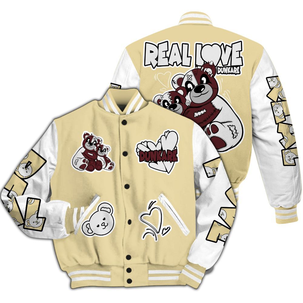 Varsity Jacket To Match Women Phantom 12s - Sincere Fondness Bear All Over Print