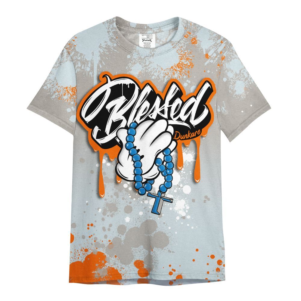 Shirt To Match Retro High OG Alaska 1s - God Blessed Ink Drip All Over Print