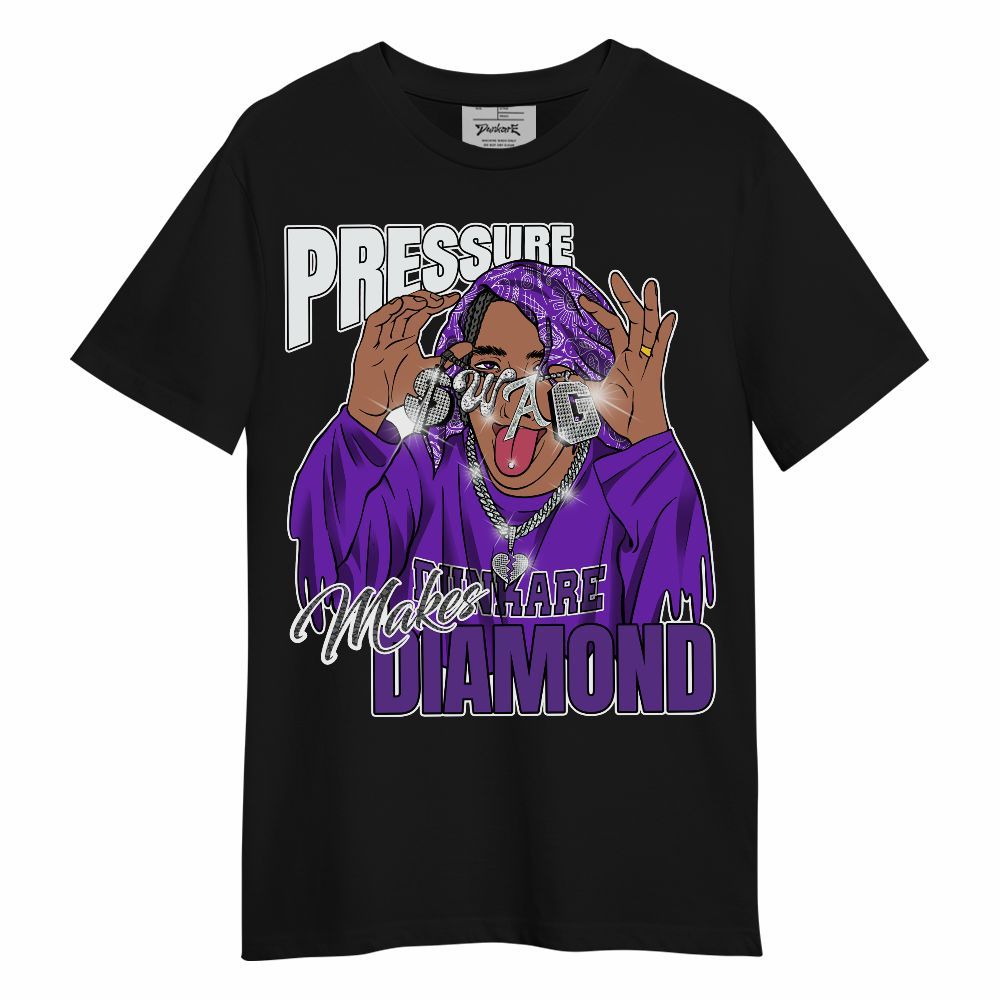 Shirt To Match Retro Dark Iris 3s - Pressures Makes Shirt To Match Unisex Shirt