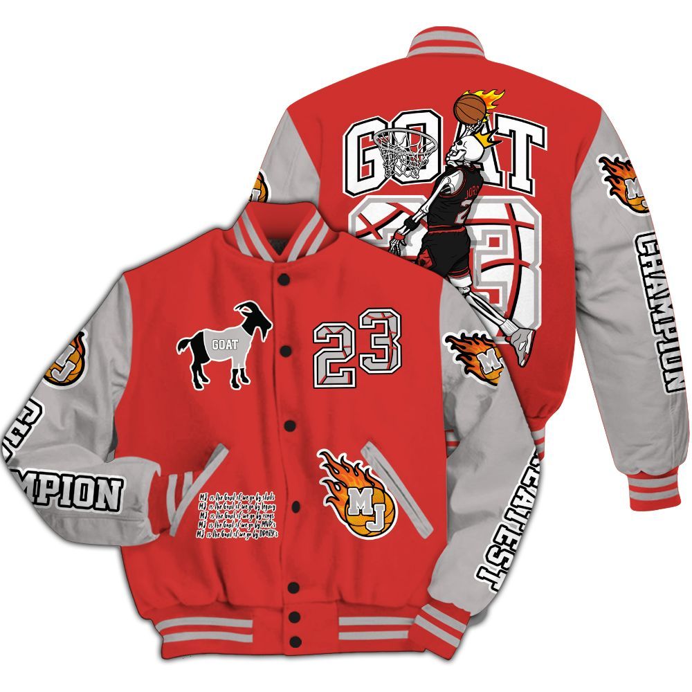 Varsity Jacket To Match Scoot Zeros ODD City - 23 G.0.A.T Jump Up Basketball All Over Print