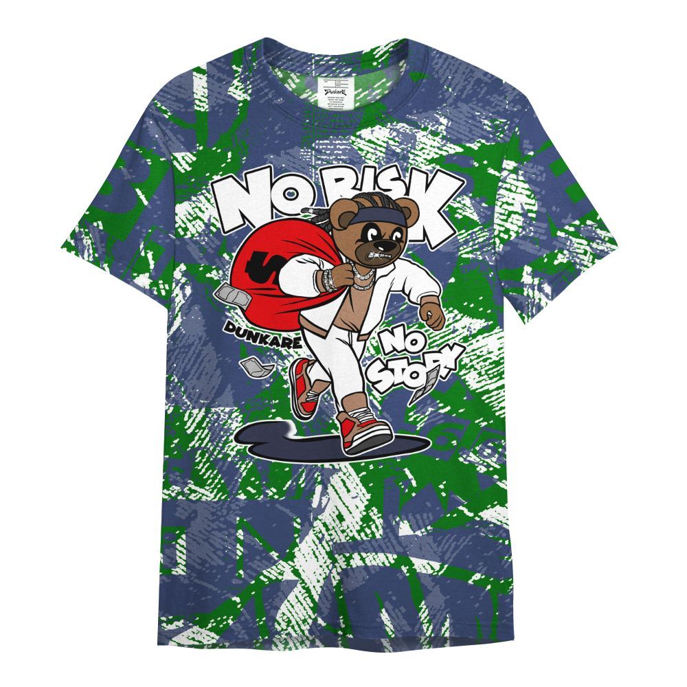 Shirt To Match Midnight Navy 13s - Certain Bear Abstract Graffiti All Over Print