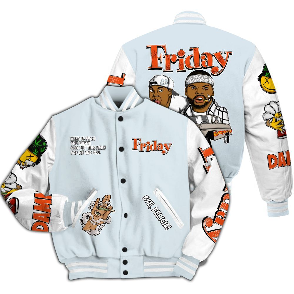 Varsity Jacket To Match High OG Alaska 1s - Friday Sneaker Stress Style All Over Print