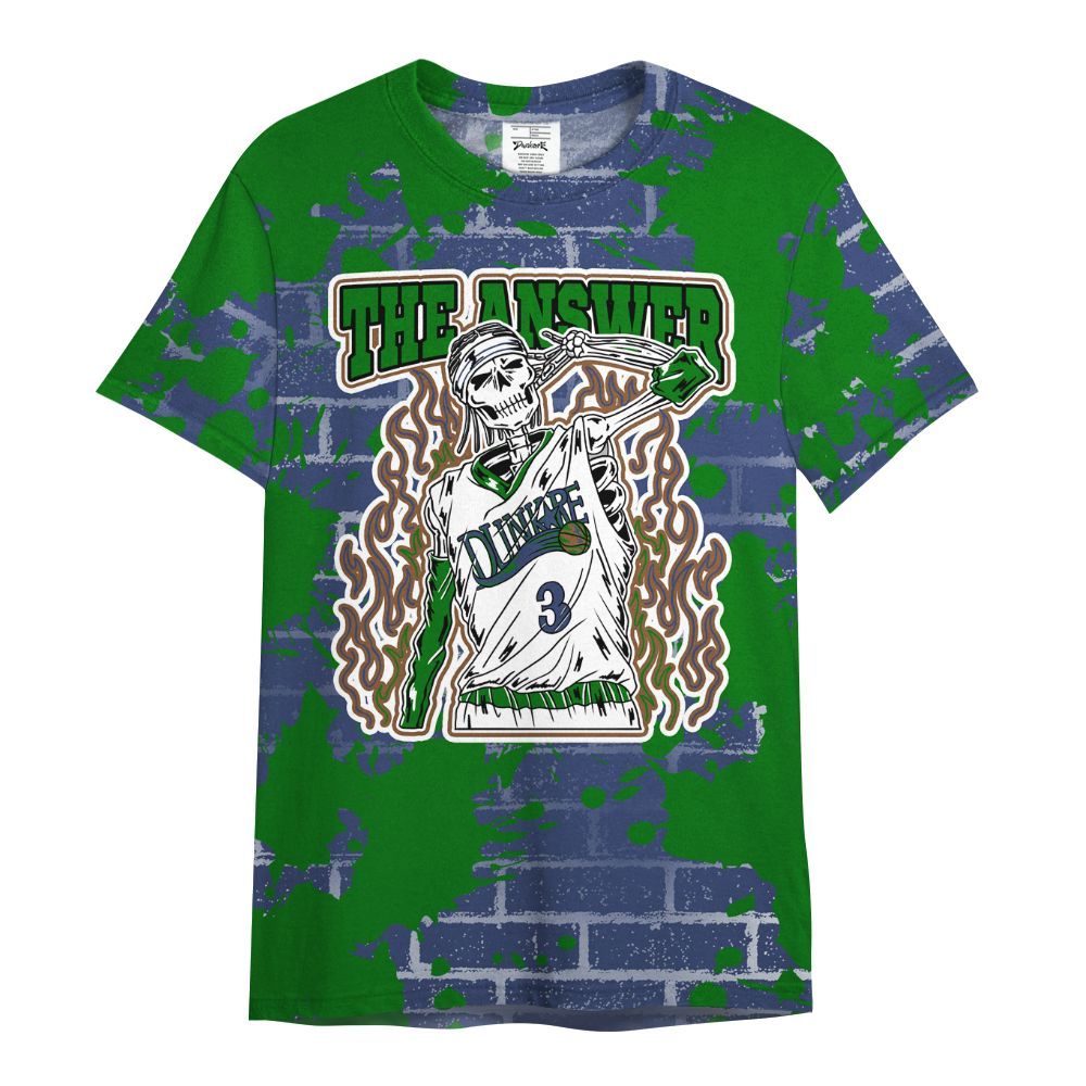 Shirt To Match Midnight Navy 13s - Allen Answer Skeleton Brick All Over Print